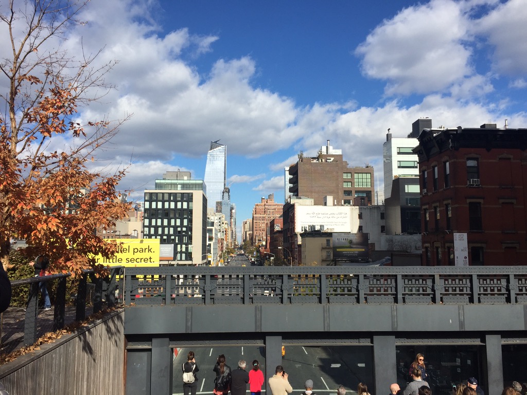 A view of New York City from the High Line